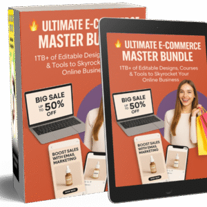 🔥 Ultimate E-Commerce Master Bundle — 1TB+ of Editable Designs, Courses & Tools to Skyrocket Your Online Business