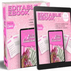 Nail Business, Canva eBook Template, DFY, Passive Income