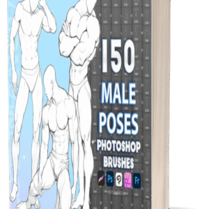 Photoshop Male Body Poses Brushes.