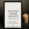 Mystery eBook iPad Mockup – Perfect for Canva, Bookstagram & Self-Published Authors