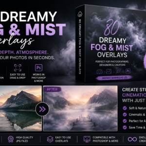 80 Dreamy Fog & Mist Overlays — Cinematic Photo Effects Pack