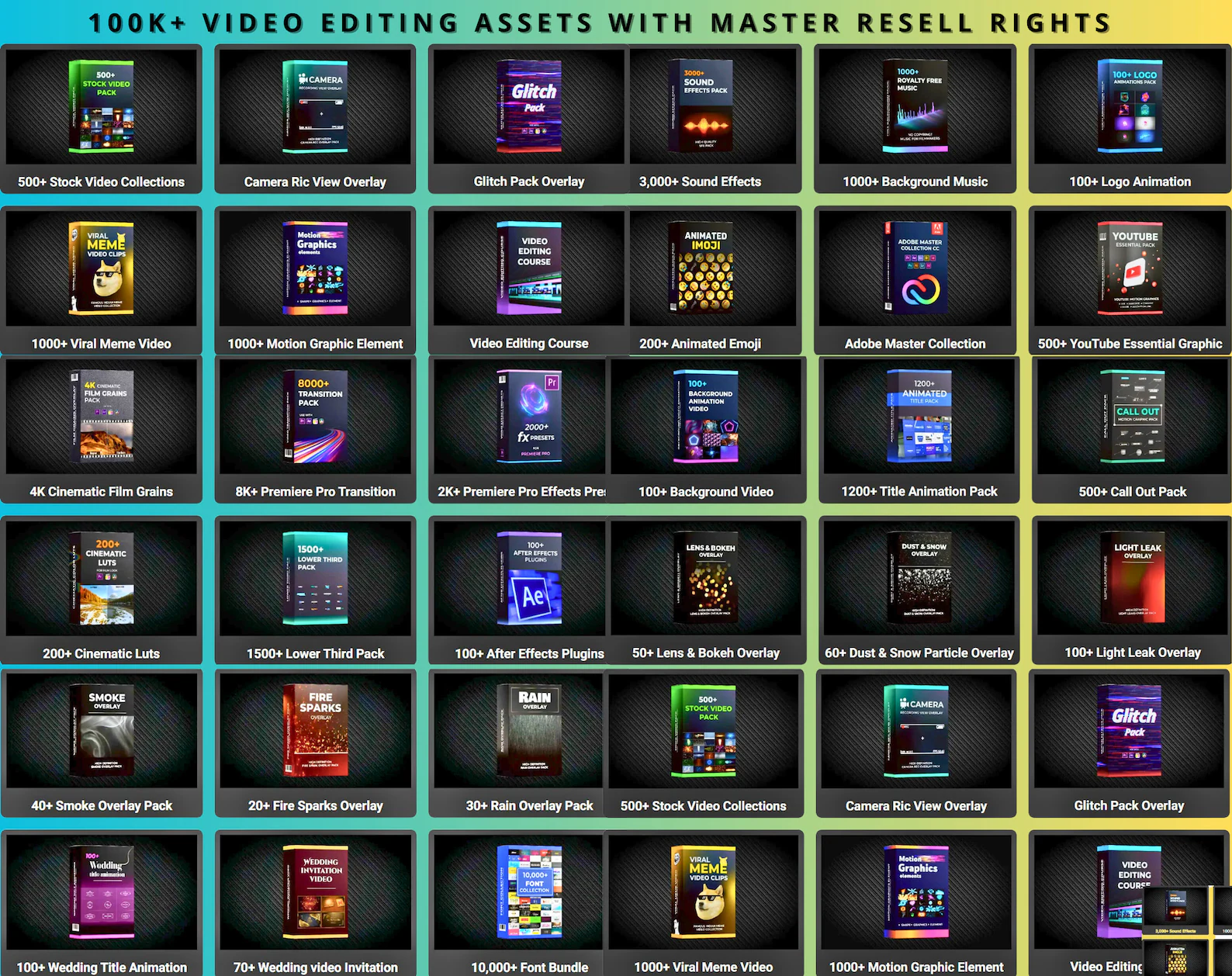 Over 100,000 Video Editing Assets Bundle 2.0 - Image 6