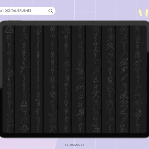 Photoshop Male Body Poses Brushes.