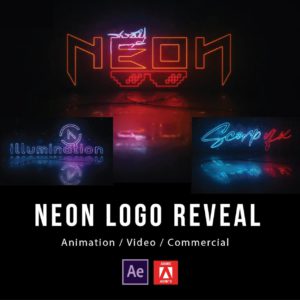 Neon Logo Reveal Video