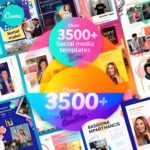 The Only Design Kit Your Business Will Ever Need 3500+ Social Media Templates 100% Editable in Canva with PLR & MRR Rights: Professional Designs in Minutes!