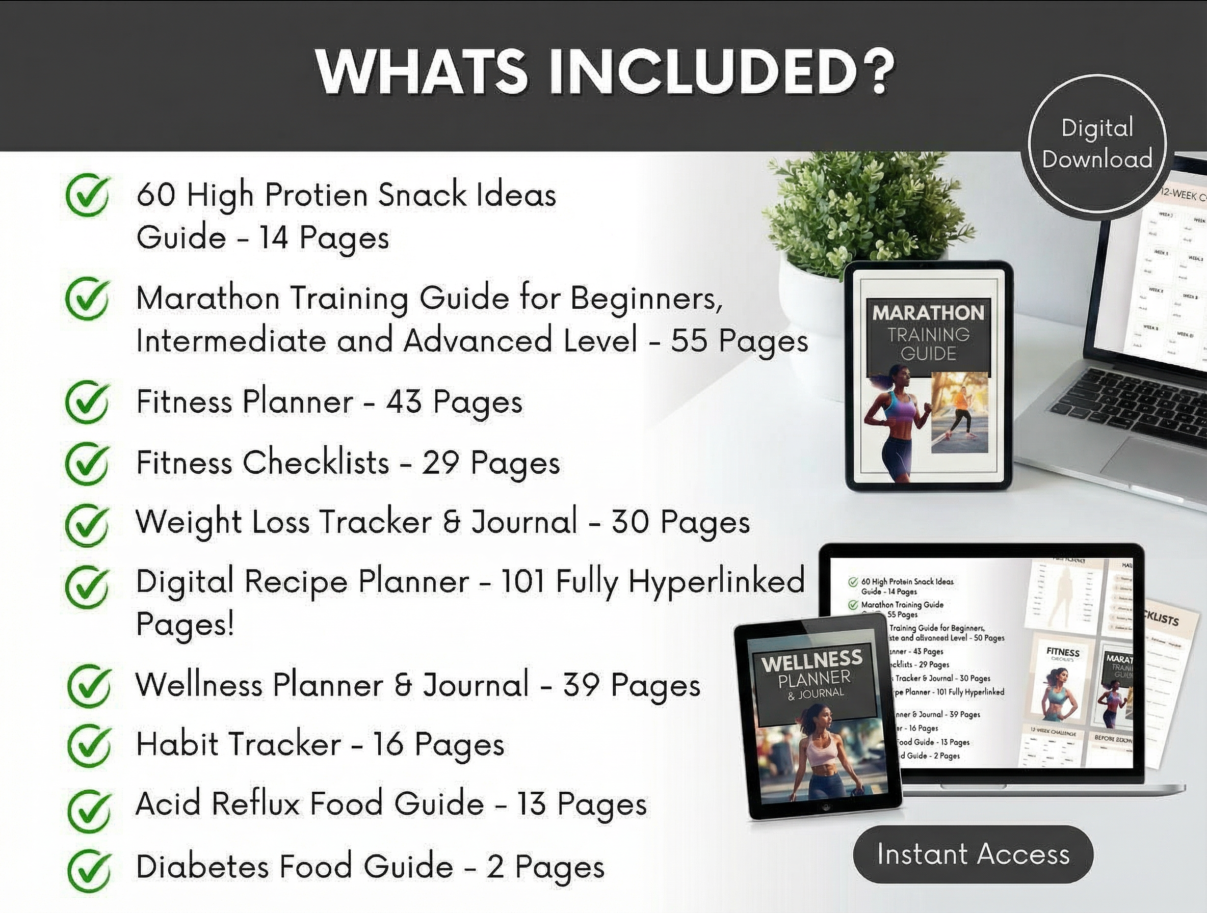 Fitness PLR Bundle | Ebooks, Planners & Guides with Full Resell Rights - Image 2