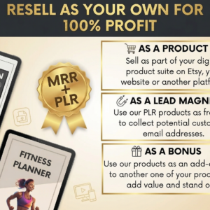 Fitness PLR Bundle | Ebooks, Planners & Guides with Full Resell Rights