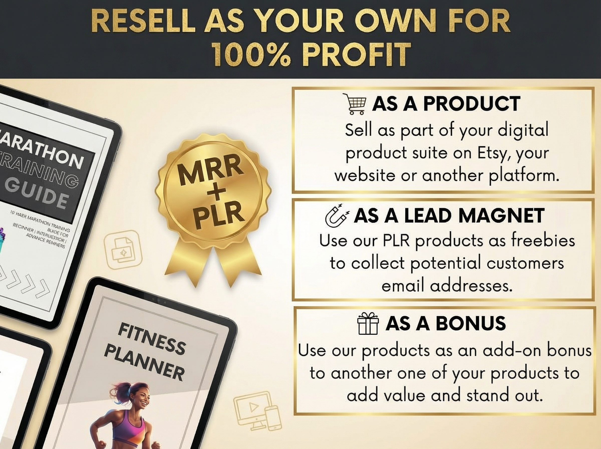 Fitness PLR Bundle | Ebooks, Planners & Guides with Full Resell Rights - Image 4