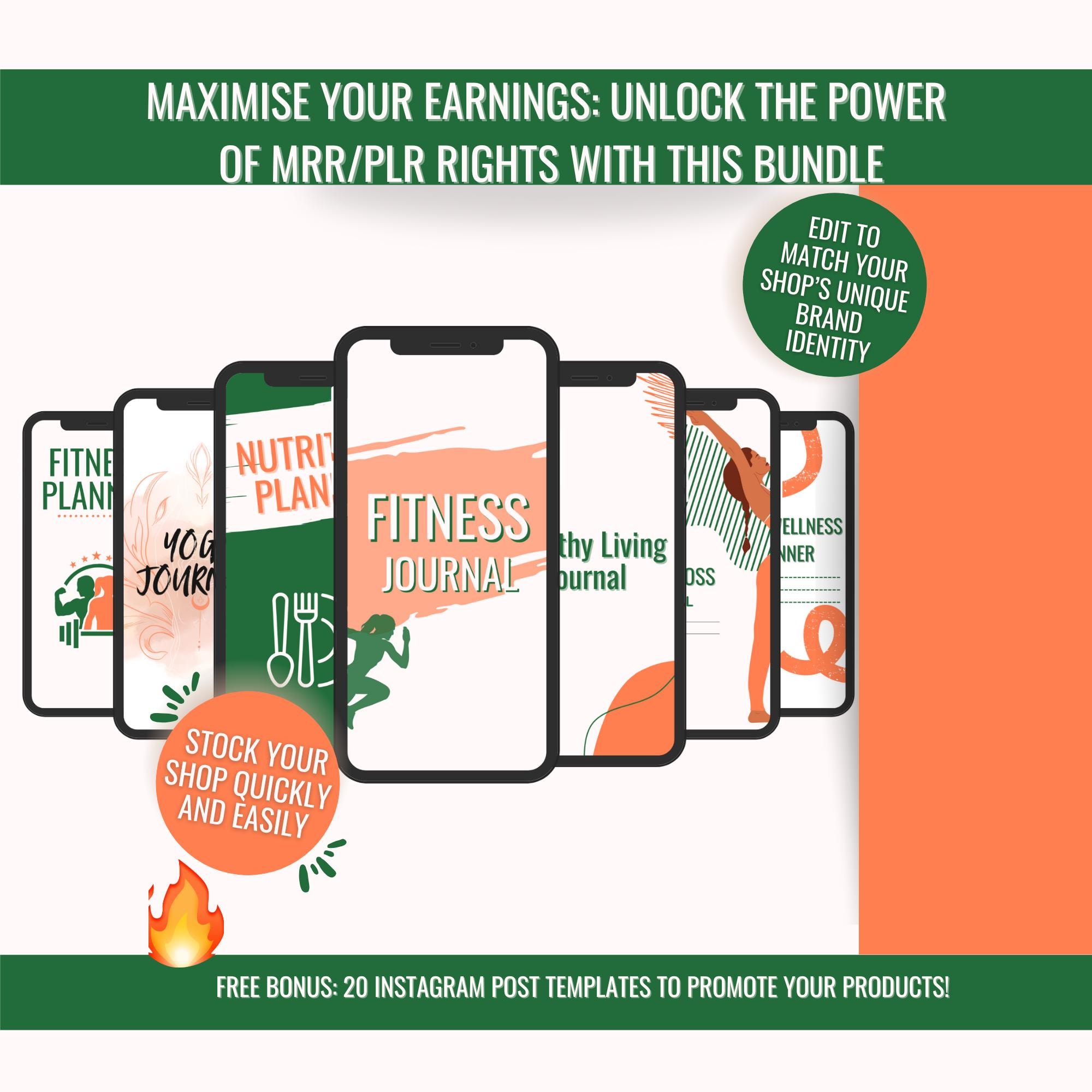 ✅ DFY Digital Product Bundle – Ready-to-Sell eBooks, Canva Templates & Weight Loss Planners (PLR Included!)