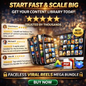 Faceless Viral Reels Mega Bundle – 250,000+ Viral Reels with PLR + MRR