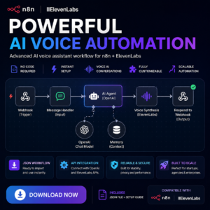 AI Voice Assistant Workflow for n8n + ElevenLabs